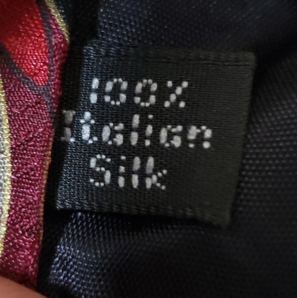 Henry Grethel Mens Necktie Tie Burgundy - Picture 3 of 4